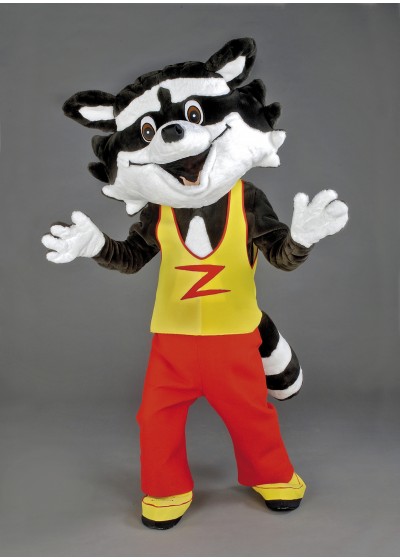Racey Raccoon Mascot Costume