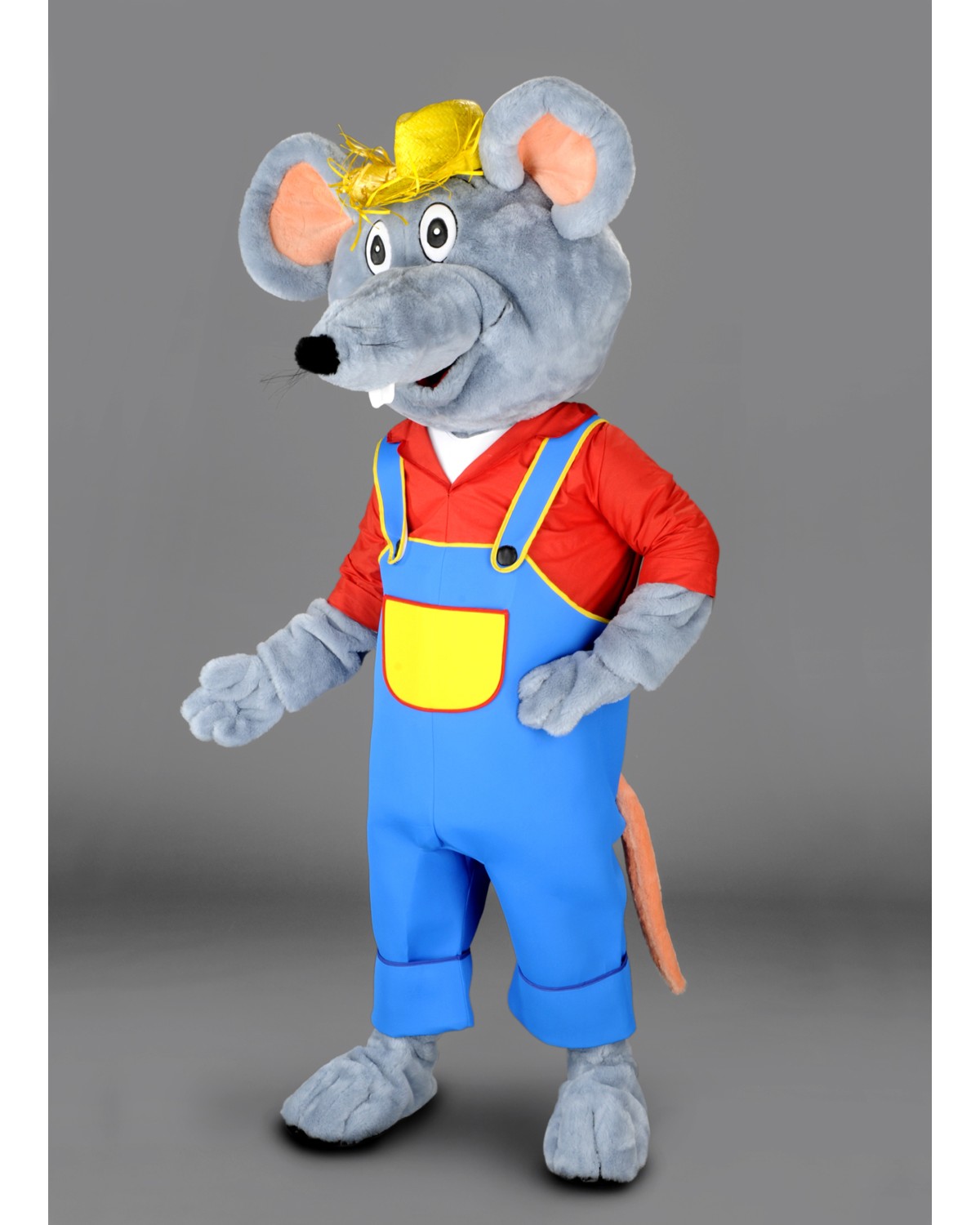 Farmer Mouse Mascot Costume