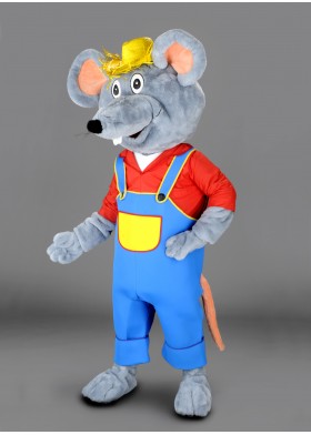 Farmer Mouse Mascot Costume