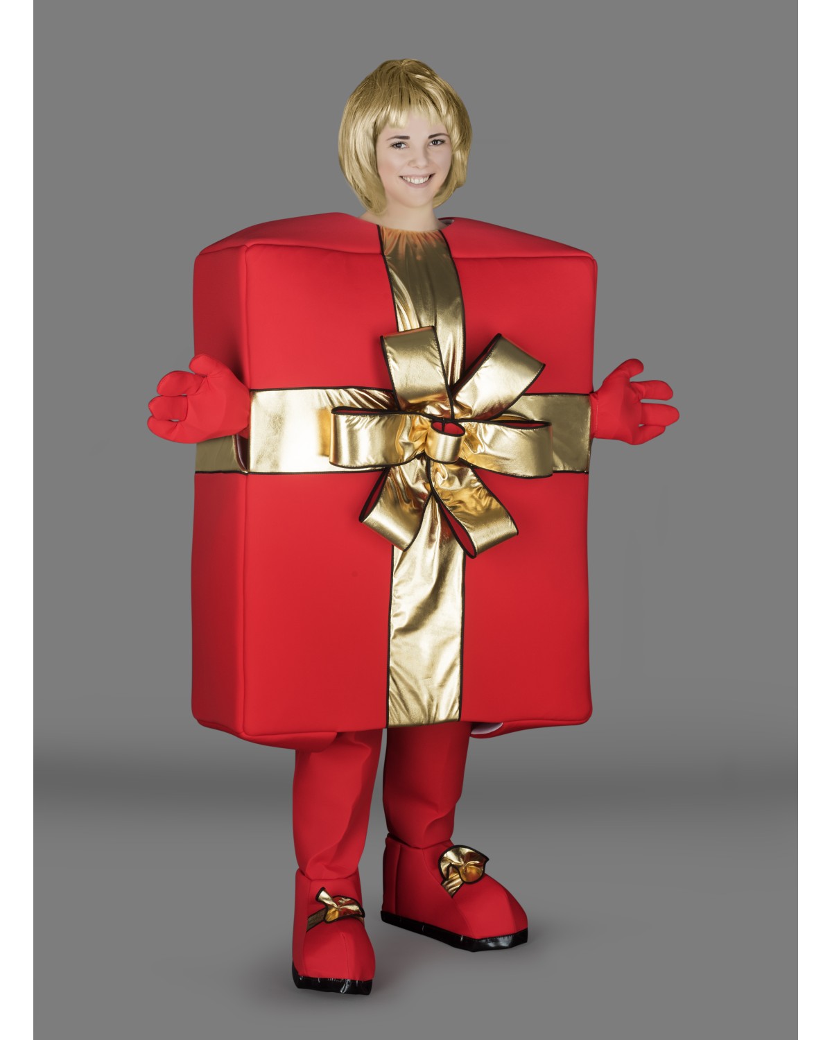Gift Box Mascot Costume Gift Box Mascot Costume