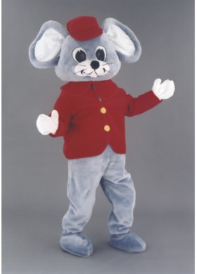 Bellboy Mouse Mascot Costume
