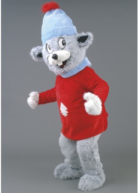 Winter Mouse Mascot Costume