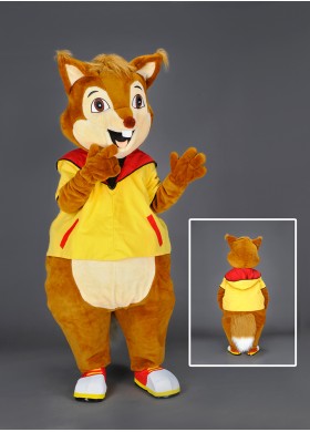 Ash the Squirrel  Mascot Costume