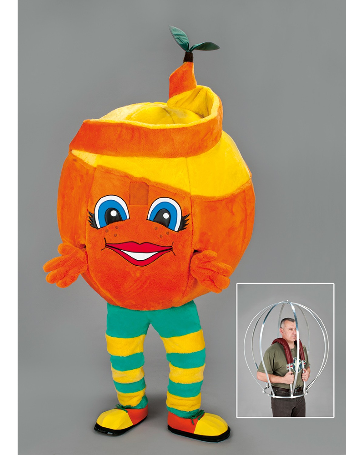 Orange Fruit Mascot Costume